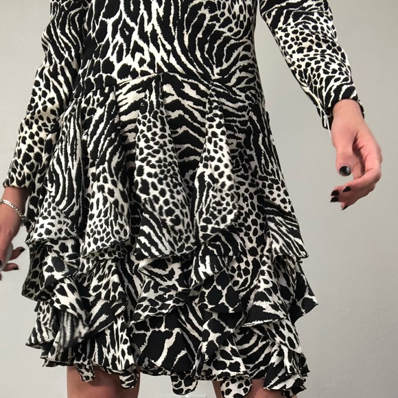 Vintage Carolina Herrera Animal Print Dress - Picture 3 of 16